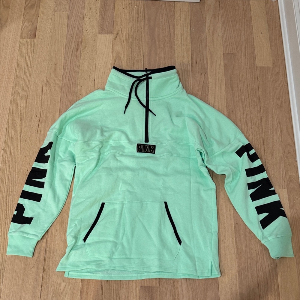 PINK Victoria's Secret Men's Turtleneck Sweater in Light Green